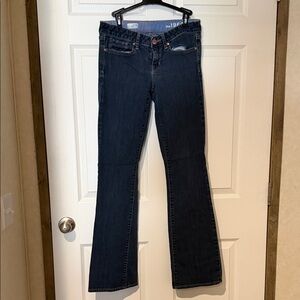 GAP Dark Indigo Flared Wide-Leg Jeans
